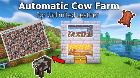 Minecraft: Best AUTOMATIC Cow Farm in 1.20! (Survival | Bedrock | Java) - YouTube