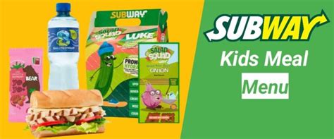 Subway Kid’s Meal Menu