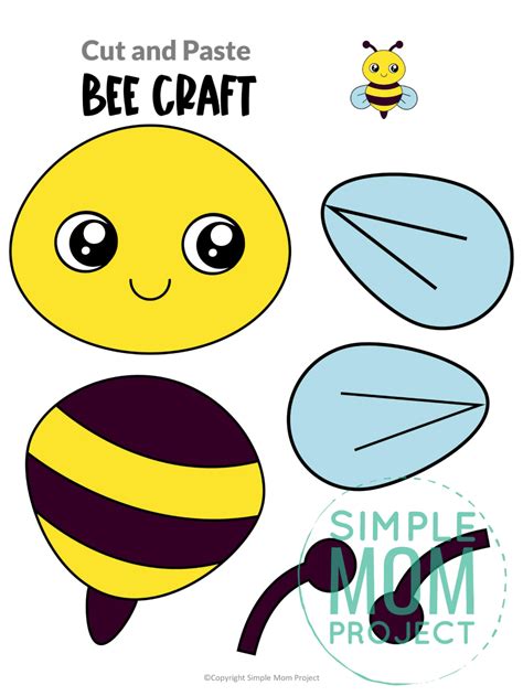 Free Printable Bumble Bee Craft Template | Bumble bee craft, Bee crafts ...