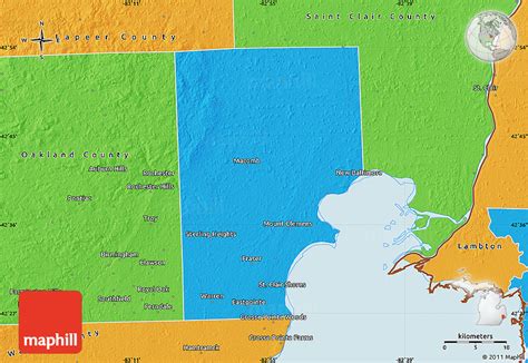 Political Map of Macomb County