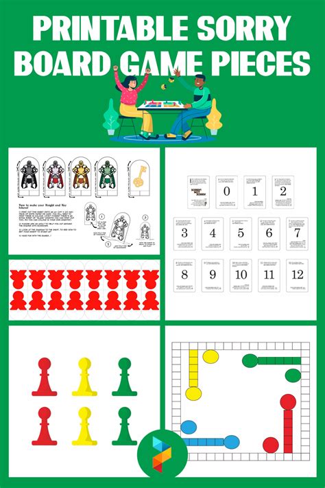 Sorry Board Game Cards Printable