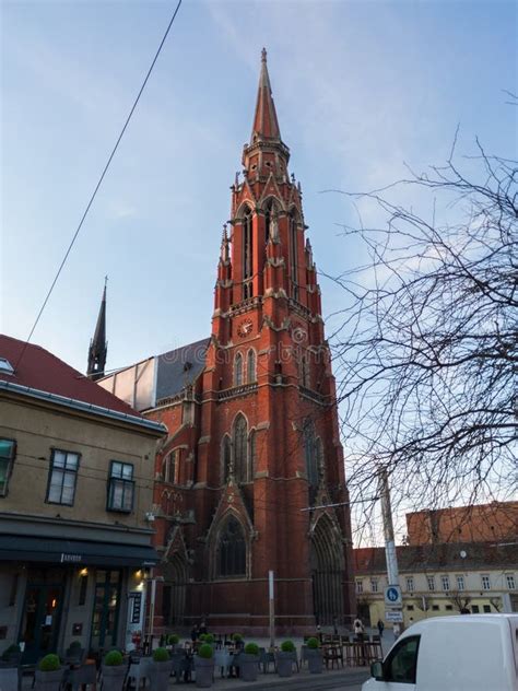 Osijek Catholic Cathedral, The Church Of St Peter Editorial Stock Image ...