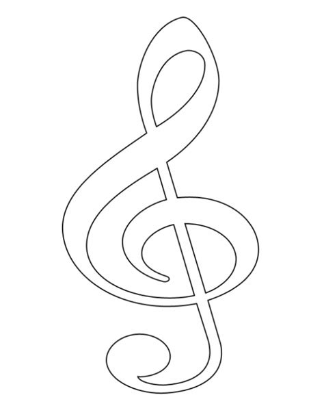 Treble Clef Notes Coloring Page | SexiezPicz Web Porn