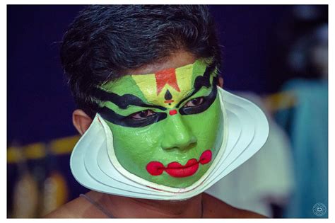 The back stage preparations of Kathakali