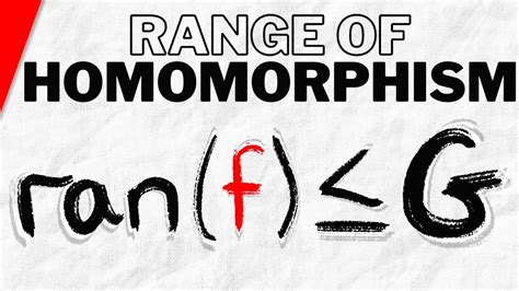 Range of Homomorphism is Subgroup | Abstract Algebra - YouTube