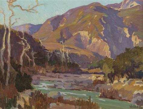 Lot - Elmer Wachtel, (1864 - 1929 Pasadena, CA), Arroyo landscape, Oil ...