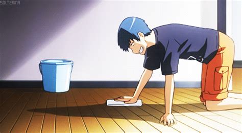 I love it when he goes crazy when he's cleaning | Toradora, Tsundere ...