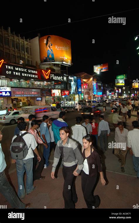 Brigade Road Bangalore India Stock Photo - Alamy