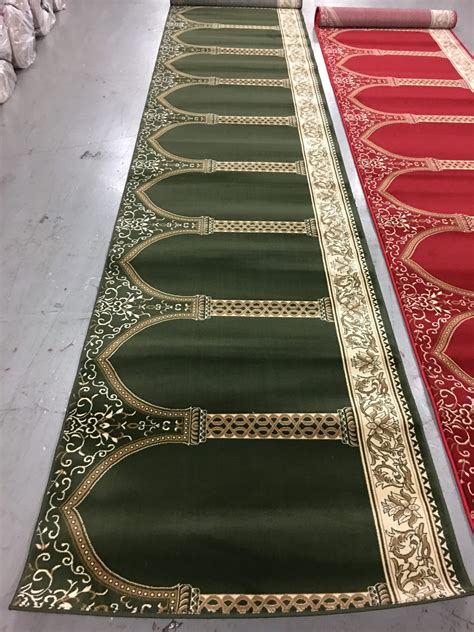 Green Hira Portable Prayer Rug | Mosque Prayer Carpet | Musalla Masjid Carpets – Musalla Masjid ...