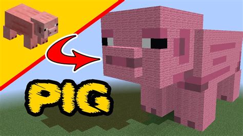 Minecraft Pig, Mob Build, Minecraft Statue, Minecraft Pig Statue - Bedrock, Java, Zu-Wii-Mama ...