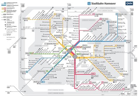 Hannover tram and metro map - Ontheworldmap.com