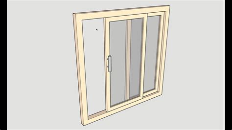 How to make Sliding Door in SketchUp - YouTube