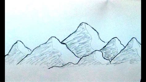 Simple Mountain Range Drawing