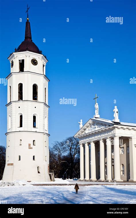 The front of Vilnius Cathedral in Vilnius, Lithuania Stock Photo - Alamy