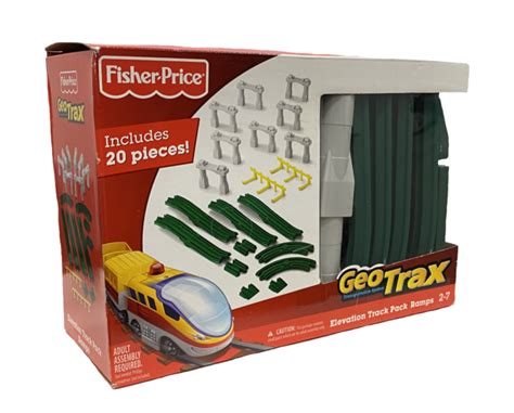 Fisher-Price GeoTrax Rail & Road System Elevation Track 20pcs Pack ...