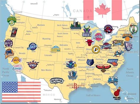 Nba Map | My Blog | Basquete, Nba, Mapa