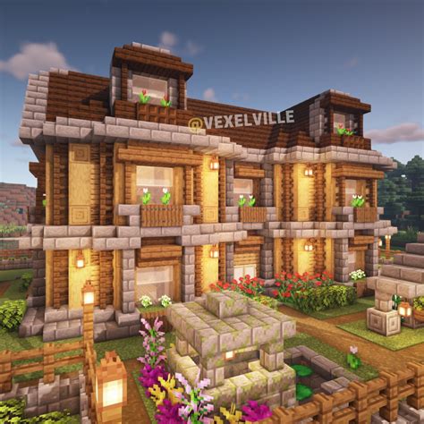 Oak House In Minecraft - Minecraft Land