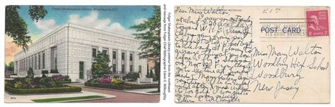 Postcard of Folger Library | Folger Shakespeare Library