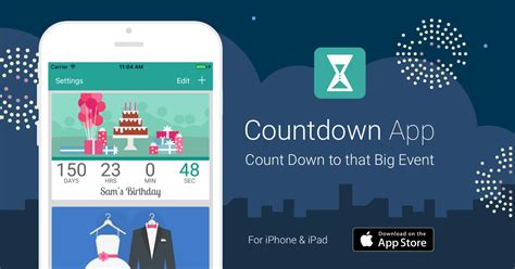 Countdown App by timeanddate.com - for iPhone & iPad