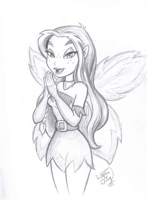 Pencil Drawing Fairies at GetDrawings | Free download