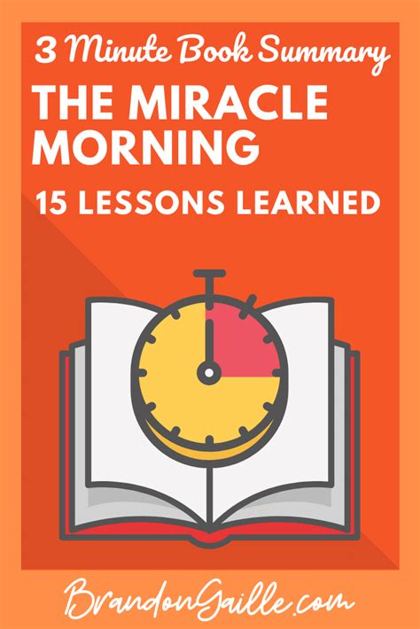 Miracle Morning Speed Summary (3 Minutes) + PDF - BrandonGaille.com