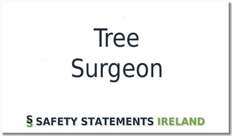 Perfect Tree Surgeon Safety Statement template. Download NOW!