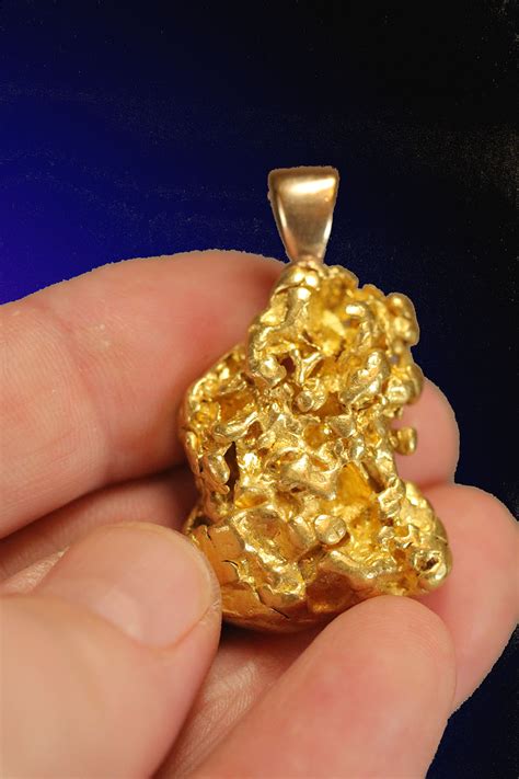 Beautiful Large Alaskan Gold Nugget Pendant - $2,995.00 : Natural gold Nuggets For Sale - Buy ...