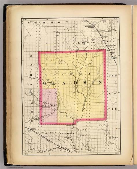 (Map of Gladwin County, Michigan)