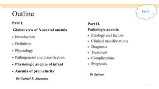 Neonatal anaemia: overview of pathophysiology, clinical approaches and ...