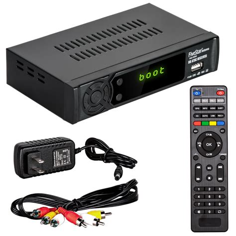 Digital Converter Box for TV & HDMI Cable & Remote View/Record Local HD ...