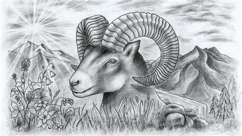 Drawing a majestic bighorn sheep | STAEDTLER