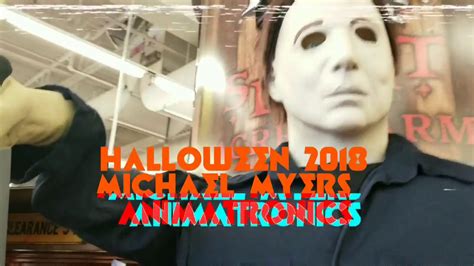 Spirit Halloween Michael Myers 2018 6 ft Animatronic Sneak Review - YouTube