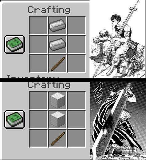 That's a big sword | Minecraft Crafting Recipes | Know Your Meme