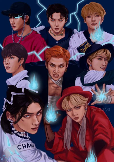 stray kids thunderous by visuart45 on DeviantArt