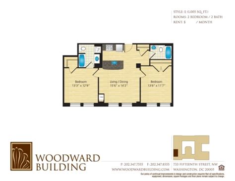 The Woodward Building Apartments | Floor Plan E | Available Units