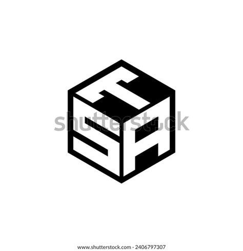 Sat Letter Logo Design White Background Stock Vector (Royalty Free ...