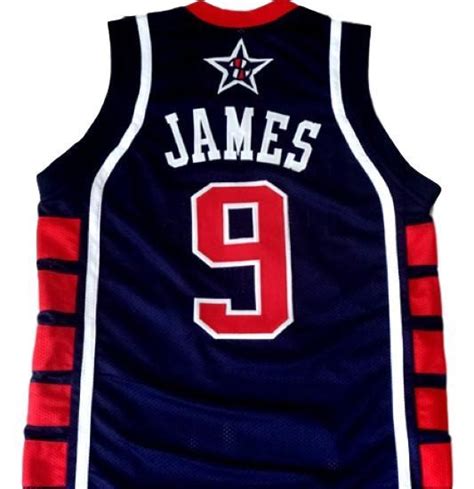 Lebron James Custom Team USA Men Basketball Jersey Navy Blue Any Size ...