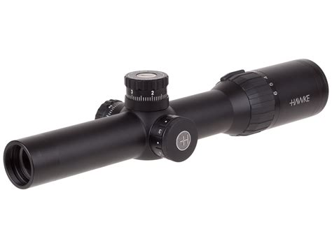 Hawke Sport Optics 1-6x24 Frontier 30 Rifle Scope, Ill. Red Tactical Dot Reticle, 1/10 MRAD ...