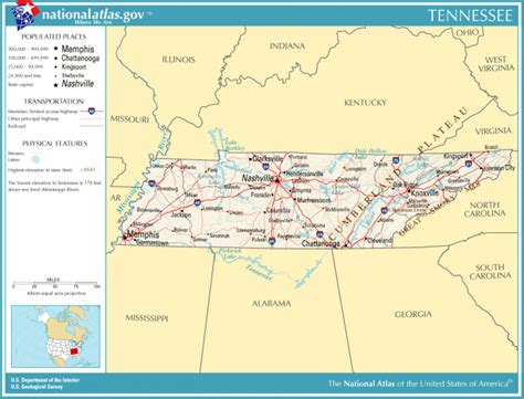 Tennessee Alabama State Line Map - Printable Map