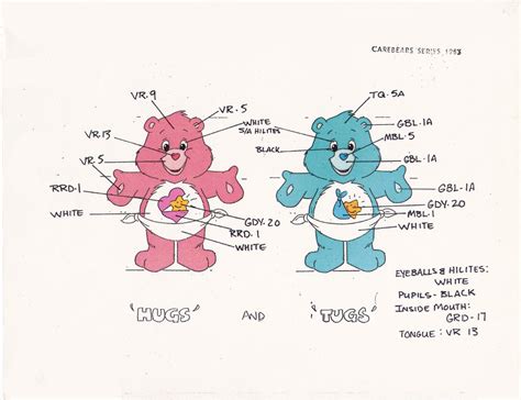 Hugs and Tugs Model Sheet