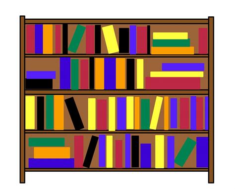 Bookshelf Clip Art Free Stock Photo - Public Domain Pictures