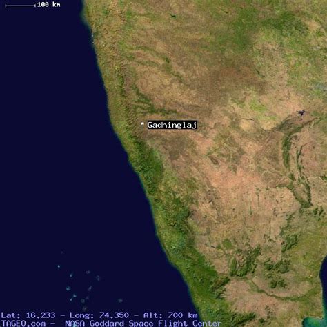 GADHINGLAJ Geography Population Map cities coordinates location - Tageo.com