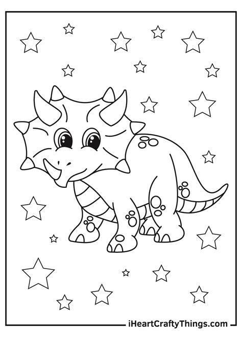 Triceratops Coloring Page