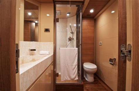 Luxury yacht Electra - VIP cabin's bathroom — Yacht Charter ...