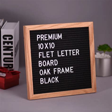 Aliexpress.com : Buy 10" * 10" Felt Letter Board Sign Message Home Office Decor Wall Board Oak ...