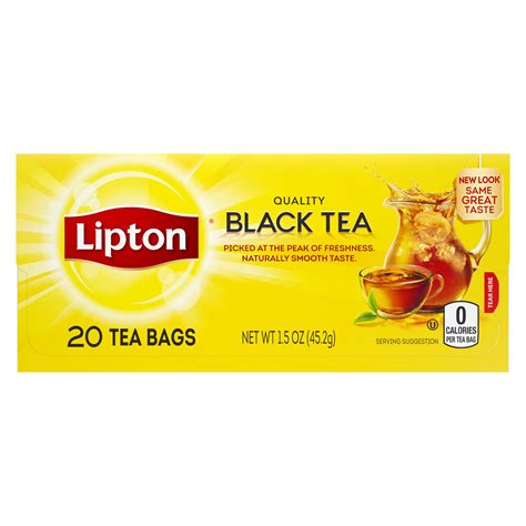 Lipton, America's Favorite Tea, Black Tea, Tea Bags, 20 Ct - Walmart.com