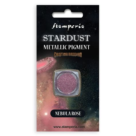 Stamperia Stardust Metallic Pigment 0.5gr-Nebula Rose - 5993110025306