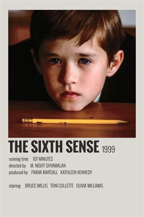 The Sixth Sense by Maja | Movie posters minimalist, Indie movie posters ...