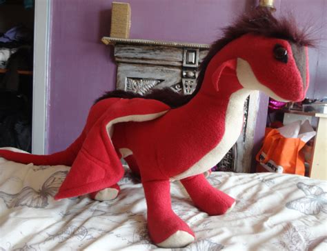 Red dragon plush — Weasyl