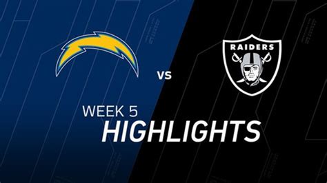 Week 5: Chargers vs. Raiders highlights